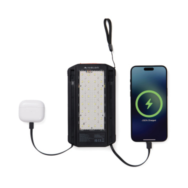 Logotrade advertising products photo of: Nordic Drift Titan 10.000mAh solar powerbank with 3 panels