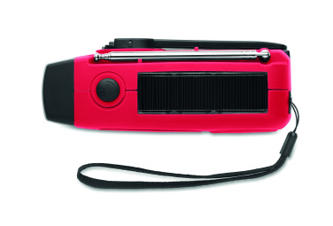 Logotrade promotional gift picture of: Portable radio SOS with LED torch