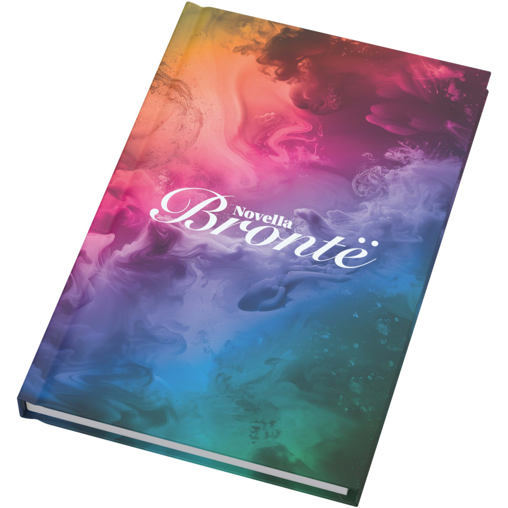 Logo trade promotional giveaways image of: Novella Brontë A5 matt hard cover notebook - 100 sheets