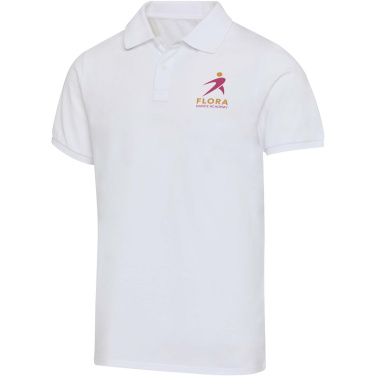 Logo trade business gifts image of: Beryl 220 g/m² short sleeve unisex OCS organic recycled polo