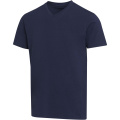 Balfour 200 g/m² short sleeve v-neck unisex OCS organic t-shirt, Navy