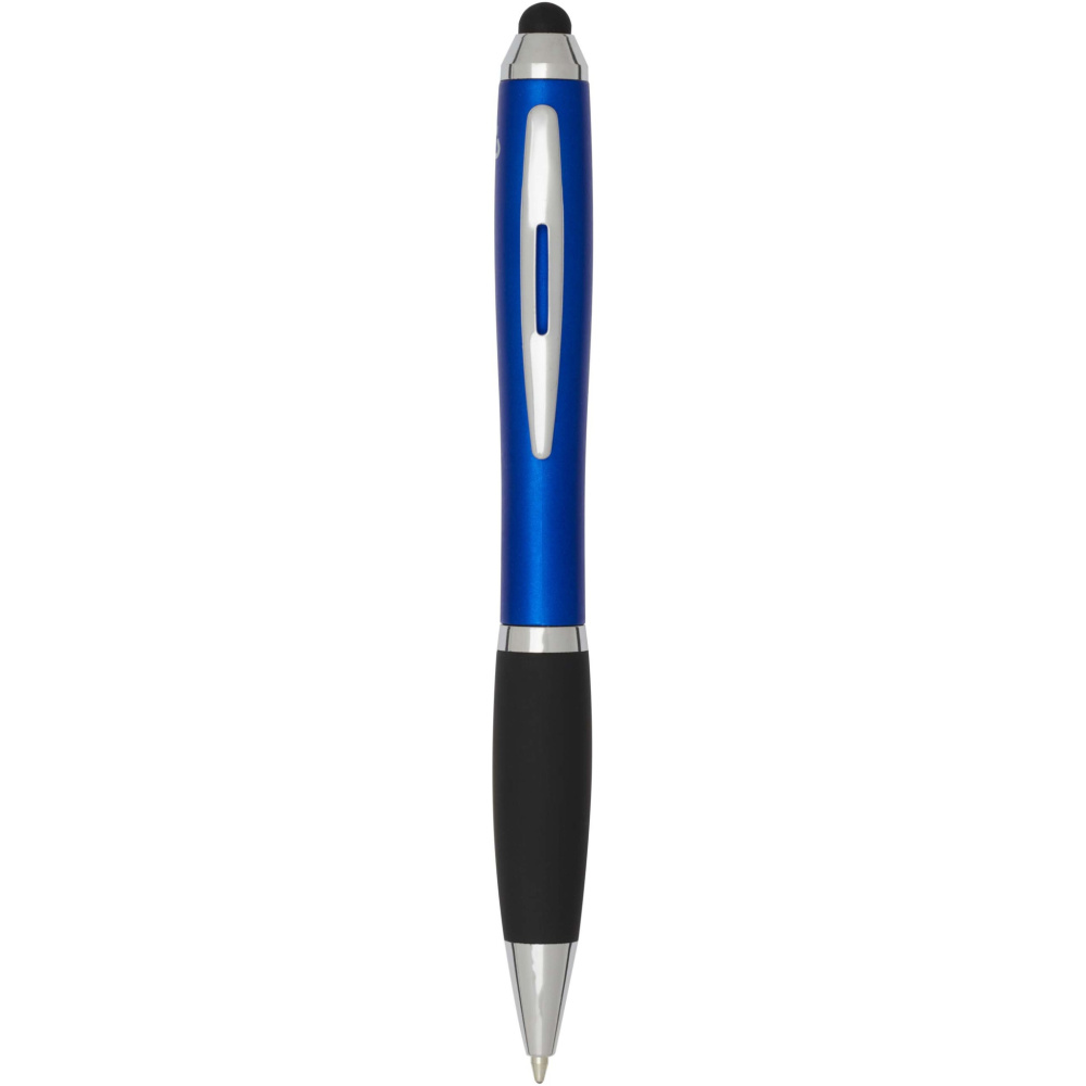 Logotrade business gift image of: Nash RCS recycled plastic stylus ballpoint pen (black ink)