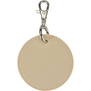 Logotrade promotional gift image of: Resi Plus GRS recycled round charm keychain