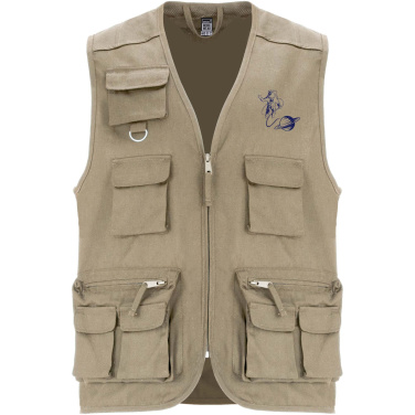 Logotrade corporate gift image of: Venera 200 g/m2 v-neck multi-pocket workwear vest