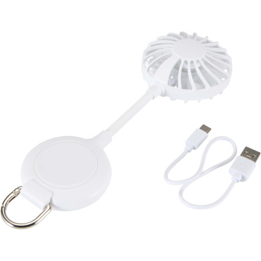 Logotrade promotional product picture of: Ventio recycled plastic magnetic portable fan