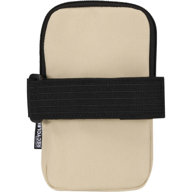 Logo trade corporate gifts image of: Byron GRS recycled bottle pouch