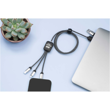 Logotrade promotional products photo of: SCX.design C33 60W Type-C charging cable with dual light-up logo