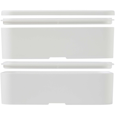 Logo trade promotional giveaways image of: MIYO POP 700+700 ml double layer lunch box
