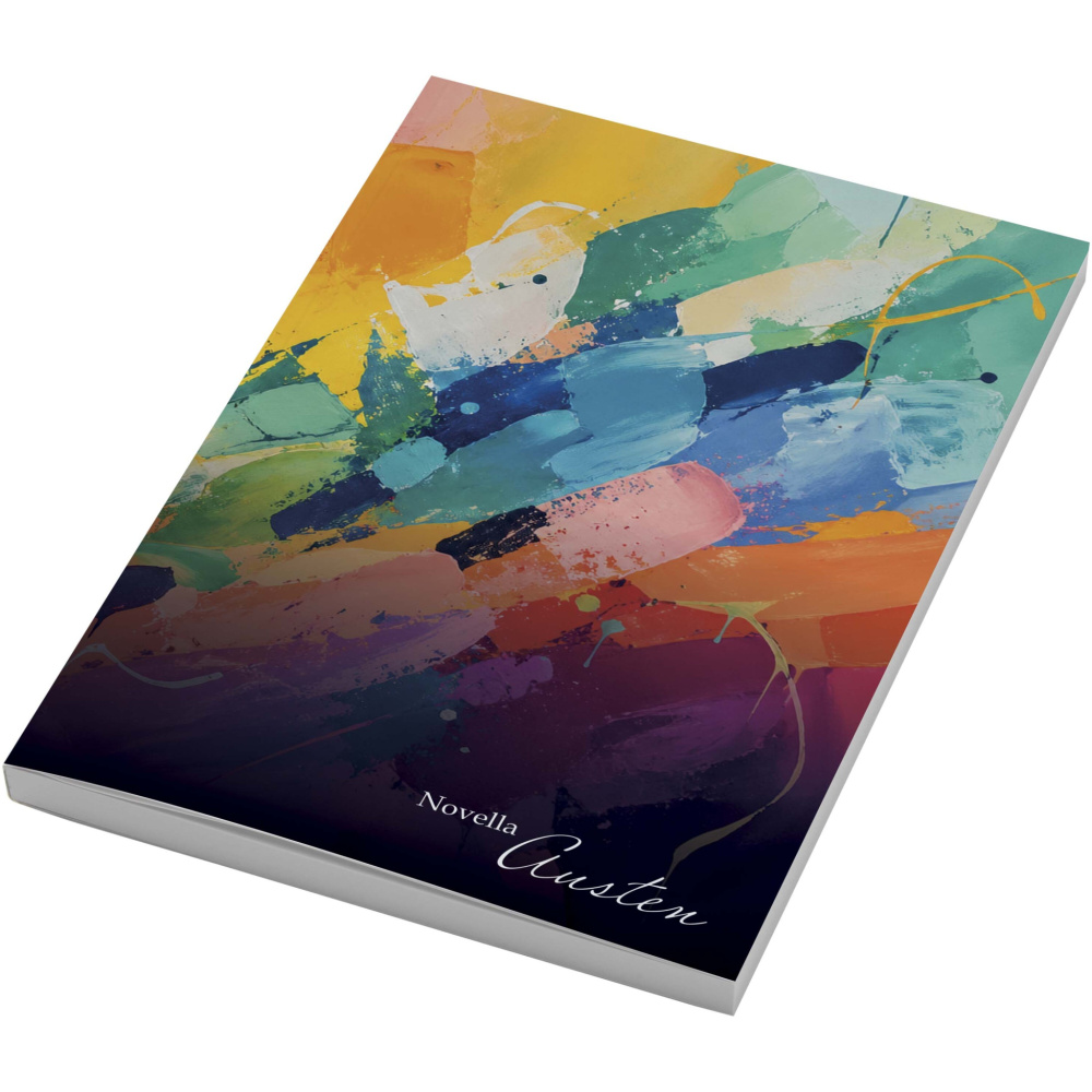 Logo trade promotional item photo of: Novella Austen A5 soft cover notebook - 100 sheets
