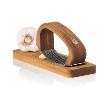 Logotrade promotional items photo of: AdHoc RoccaAlio Garlic press with chopping board