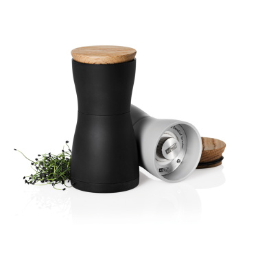 Logo trade promotional products image of: AdHoc Twin Salt and pepper mill set