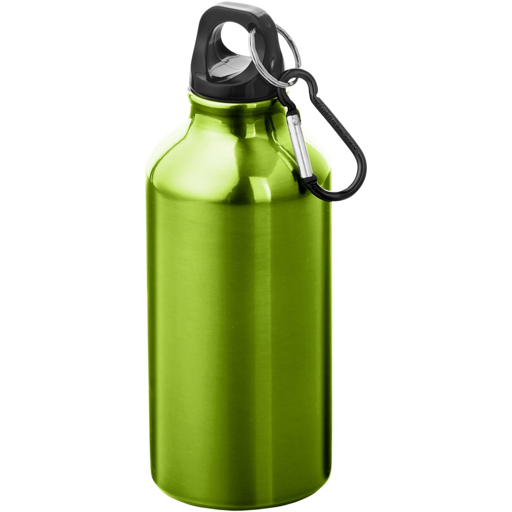 Logotrade meened pilt: Oregon 400 ml alumiiniumist veepudel karabiiniga
