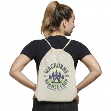 Logo trade firmakingituse pilt: Oregon 100 g/m² puuvillane pingutusnööriga sussikott 5L