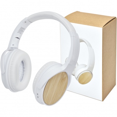 Logo trade reklaamtoote pilt: Athose bambusest Bluetooth® kõrvaklapid mikrofoniga