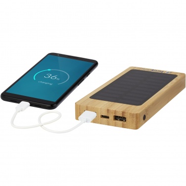 Logotrade ärikingi foto: Akupank Alata 8000 mAh bambusest päikesepank