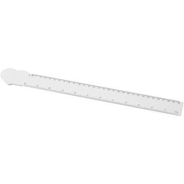 Logotrade ärikingituse foto: Tait 30cm südamekujuline taaskasutatud plastikust joonlaud