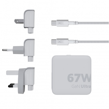 Logotrade ärikingituse foto: Xtorm XVC2067 GaN Ultra 67W reisilaadija 100W USB-C PD-kaabliga