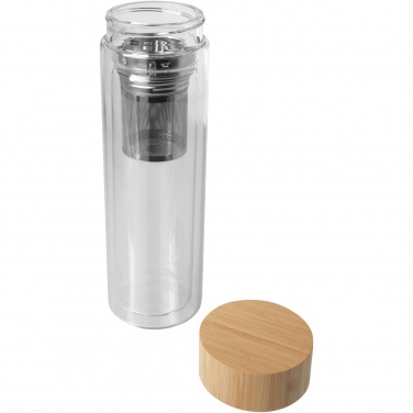 Logo trade firmakingi pilt: Bailey 400 ml borsilikaatklaasist infusioonipudel bambusest kaanega