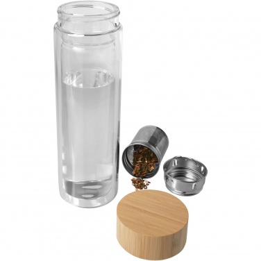 Logotrade firmakingitused pilt: Bailey 400 ml borsilikaatklaasist infusioonipudel bambusest kaanega