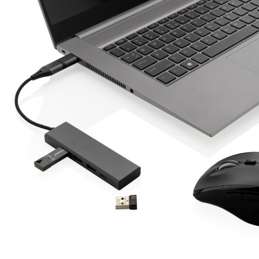 Logo trade reklaamkingi pilt: Terra RCS taaskasutatud alumiiniumist jaotur 3 USB-pordiga