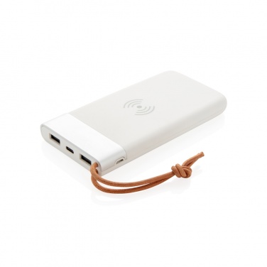 Logo trade meene pilt: Aria 8000 mAh 5W juhtmevaba laadimise akupank