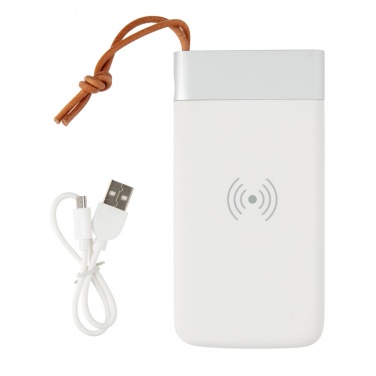 Logotrade reklaamtoote foto: Aria 8000 mAh 5W juhtmevaba laadimise akupank