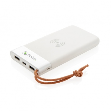 Logo trade reklaamkingituse pilt: Aria 8000 mAh 5W juhtmevaba laadimise akupank