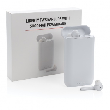 Logotrade ärikingid pilt: Liberty TWS kõrvaklapid 5000 mAh toitepangaga