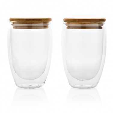 Logotrade firmakingitused pilt: Klaaside komplekt bambusest kaanega 350 ml