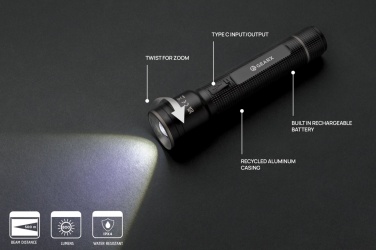 Logotrade ärikingi foto: Gear X RCS taaskasutatud alumiiniumist USB-taaslaetav suur taskulamp