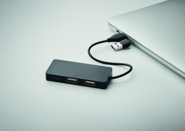 Logotrade reklaamkingid pilt: 3-pordiline USB-jaotur 20 cm kaabliga