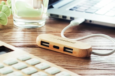 Logo trade ärikingituse pilt: 3-pordiline kahe sisendiga USB-jaotur