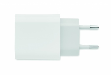 Logo trade meene pilt: 18W 2 pordiga USB laadija EU pistik