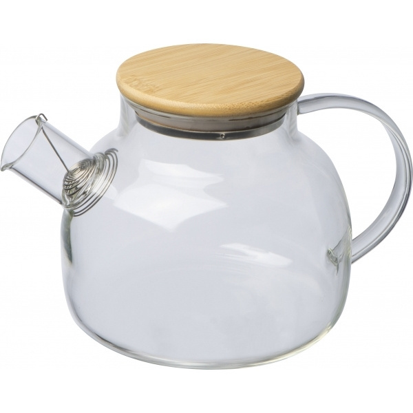 Logo trade reklaamkingituse pilt: Bambusest kaanega klaaskann FRANKFURT 1000ml