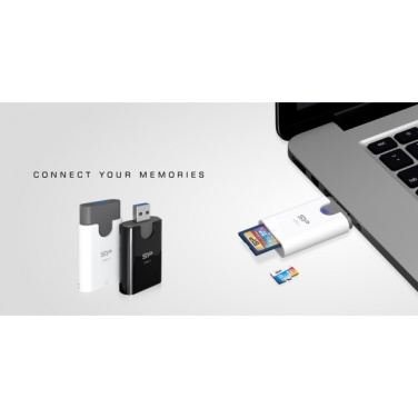 Logo trade reklaamkingi pilt: MicroSD ja SD-kaardi lugeja Silicon Power Combo 3.1