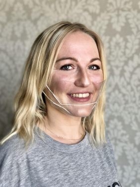 Logotrade firmakingituse foto: ATENA läbipaistev näokaitse-mask suu ja nina jaoks 1461162