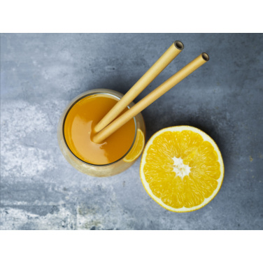 Logotrade meened pilt: ECO Bamboe Straw Komplekt bambusest kõrred