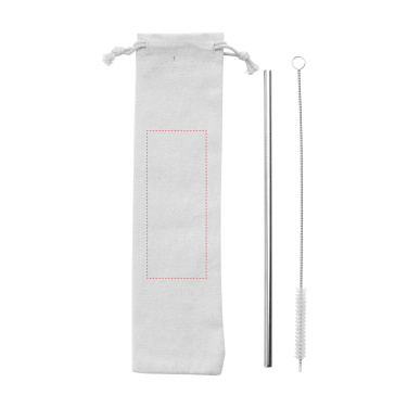 Logo trade firmakingi pilt: Korduvkasutatav ECO Straw Set roostevabast terasest joogikõrs