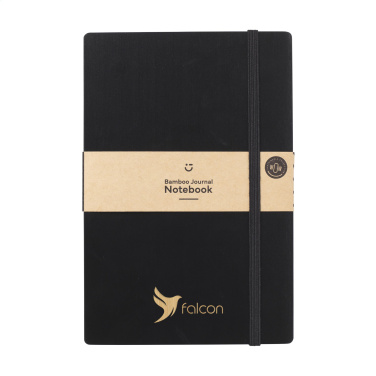 Logotrade firmakingid pilt: Bamboo Journal Naked Spine märkmik must A5