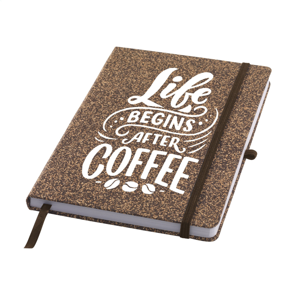 Logotrade reklaamkingi foto: CoffeeGround korkpaberist märkmik A5