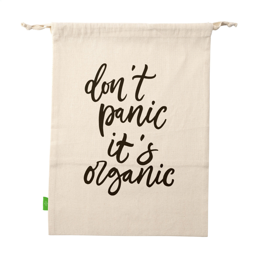 Logo trade reklaamkingitused foto: Natura Organic GOTS võrgust puuviljakott (120 g/m²)