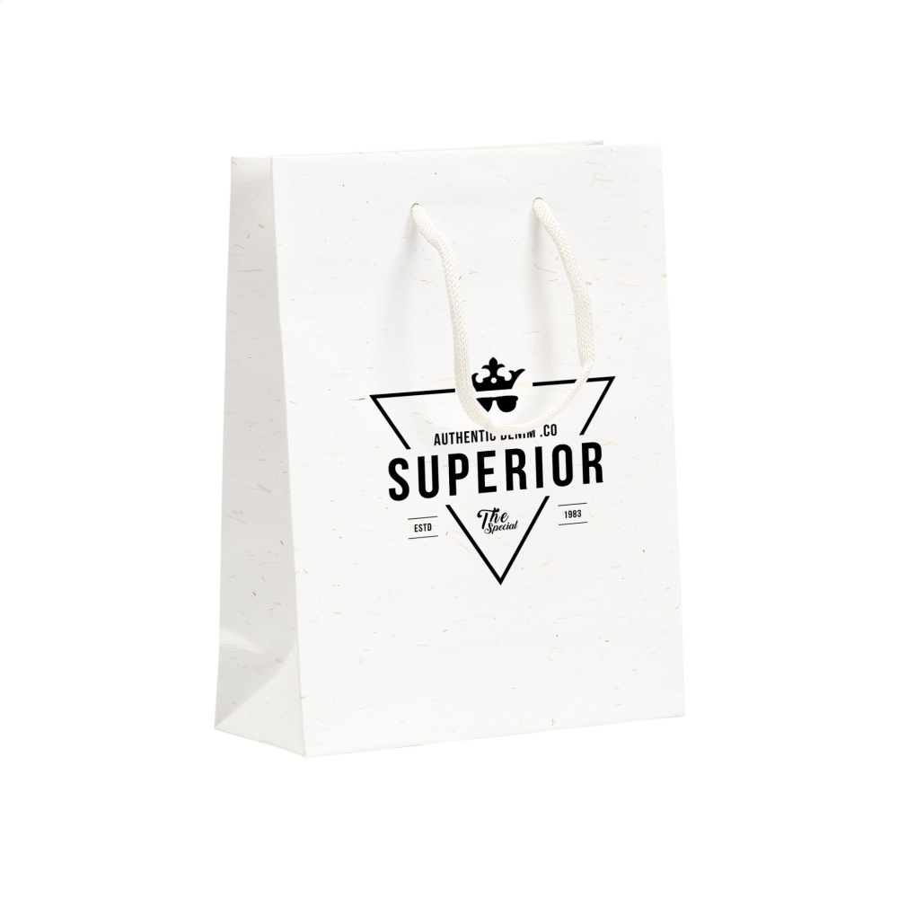 Logo trade firmakingi pilt: Õlgkiududega taaskasutatud Leaf It Bag (180 g/m²) S