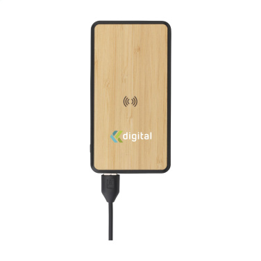 Logo trade firmakingid foto: Boru Bamboo RCS taaskasutatud ABS Powerbanki juhtmeta laadija