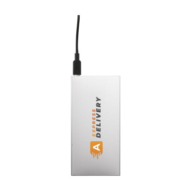 Logo trade meene pilt: Tecco GRS Recycled Alu Powerbank 5000 välislaadija