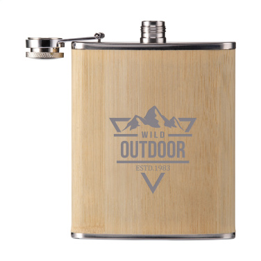 Logo trade reklaamkingituse pilt: Hipflask Bamboo 200 ml joogipudel