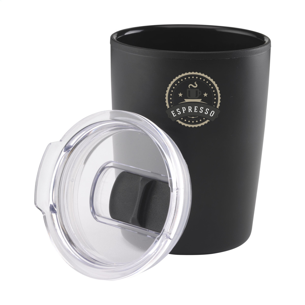 Logo trade reklaamkingi pilt: Espresso-to-Go kruus RCS taaskasutatud terasest 170 ml