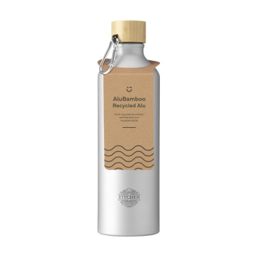 Logotrade reklaamtoote foto: AluBamboo GRS Recycled Alu 750 ml veepudel