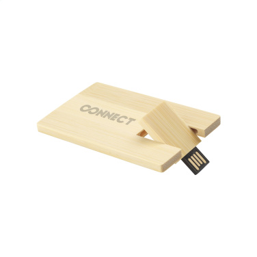 Logotrade meene foto: Krediitkaart USB Bamboo 8 GB