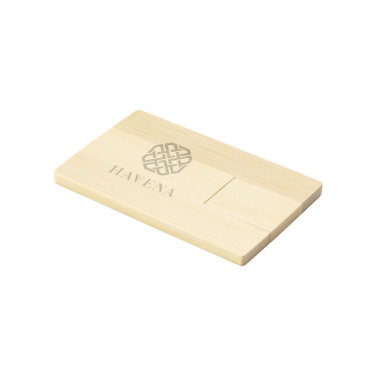 Logotrade reklaamkingid pilt: Krediitkaart USB Bamboo 16 GB