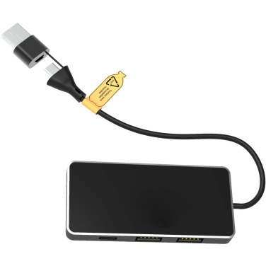 Logo trade firmakingi pilt: SCX.design H20 8-ühes USB-jaotur kahe sisendi ja 6-pordiga